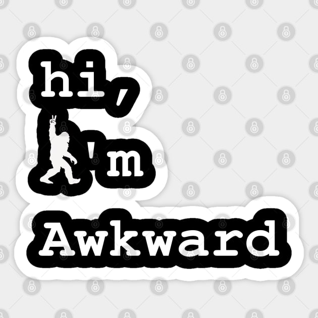 awkward yeti Sticker by DewaJassin